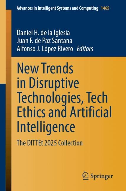 Couverture_New Trends in Disruptive Technologies, Tech Ethics and Artificial Intelligence