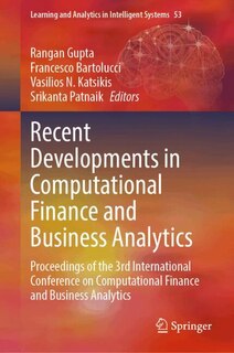 Front cover_Recent Developments in Computational Finance and Business Analytics