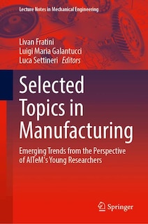 Couverture_Selected Topics in Manufacturing