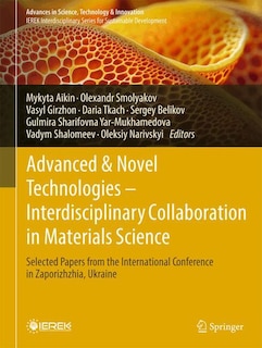 Couverture_Advanced and Novel Technologies - Interdisciplinary Collaboration in Materials Science