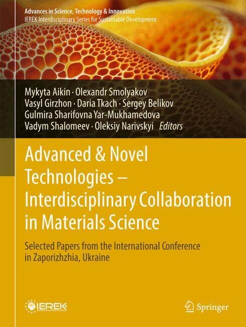 Couverture_Advanced and Novel Technologies - Interdisciplinary Collaboration in Materials Science