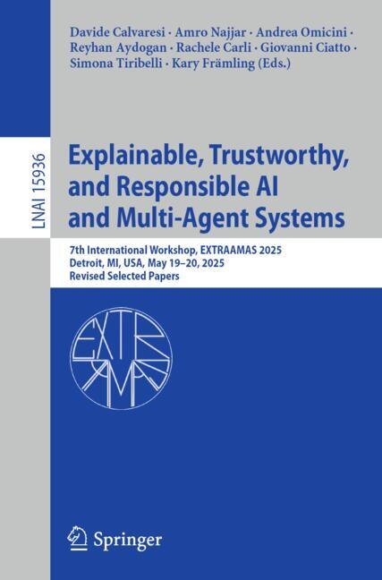 Couverture_Explainable, Trustworthy, and Responsible AI and Multi-Agent Systems