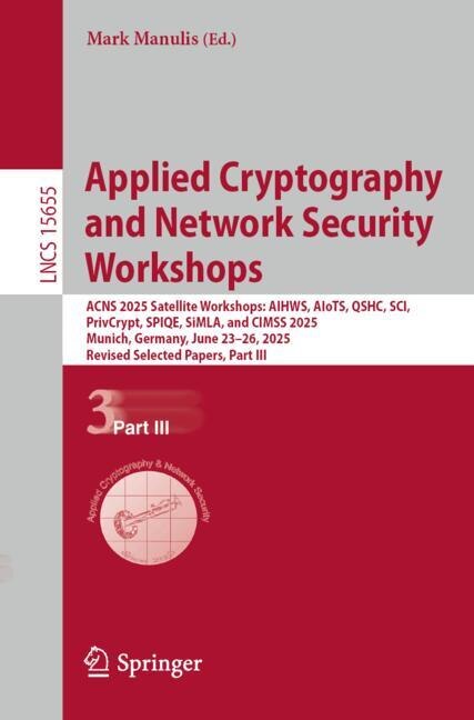 Front cover_Applied Cryptography and Network Security Workshops