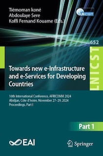 Couverture_Towards new e-Infrastructure and e-Services for Developing Countries
