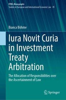 Couverture_Iura Novit Curia in Investment Treaty Arbitration