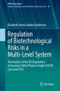 Couverture_Regulation of Biotechnological Risks in a Multi-Level System