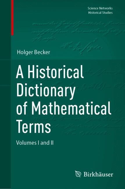 Couverture_A Historical Dictionary of Mathematical Terms