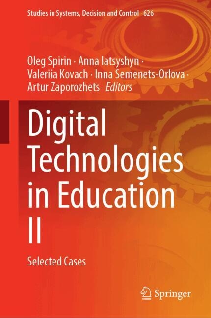 Front cover_Digital Technologies in Education II