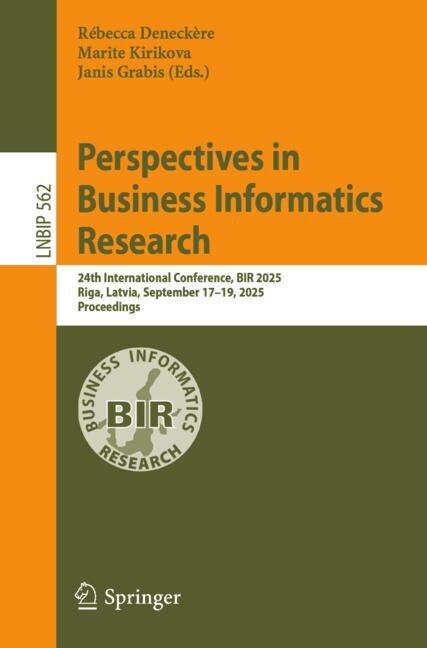 Couverture_Perspectives in Business Informatics Research