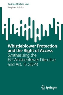 Front cover_Whistleblower Protection and the Right of Access
