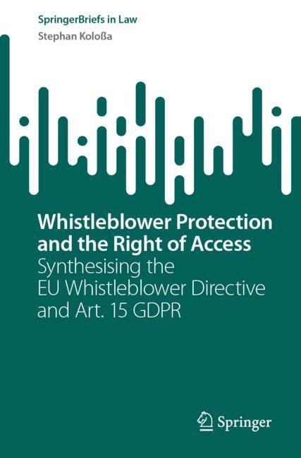 Front cover_Whistleblower Protection and the Right of Access