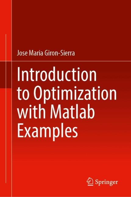 Front cover_Introduction to Optimization with Matlab Examples