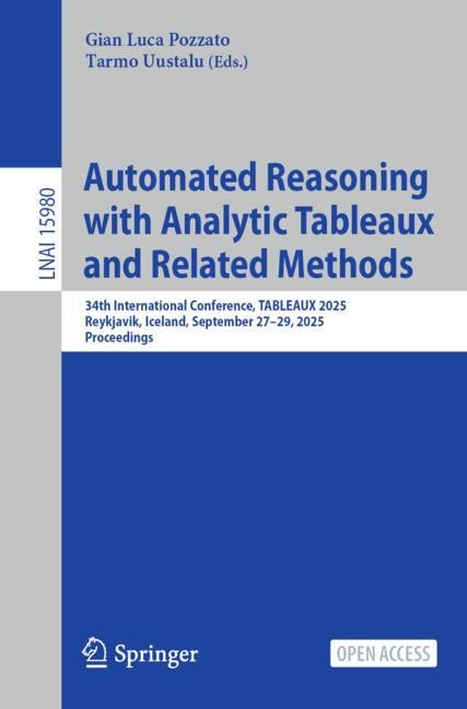 Couverture_Automated Reasoning with Analytic Tableaux and Related Methods