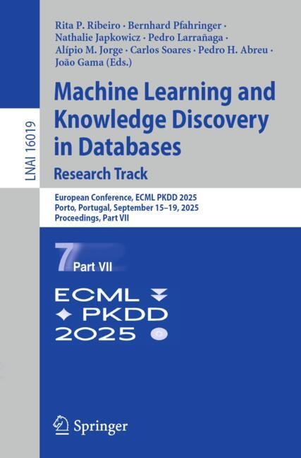 Couverture_Machine Learning and Knowledge Discovery in Databases. Research Track