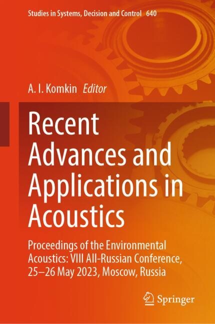 Front cover_Recent Advances and Applications in Acoustics