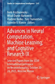 Couverture_Advances in Neural Computation, Machine Learning, and Cognitive Research IX