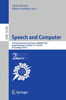 Couverture_Speech and Computer
