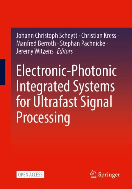 Couverture_Electronic-Photonic Integrated Systems for Ultrafast Signal Processing
