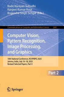Front cover_Computer Vision, Pattern Recognition, Image Processing, and Graphics