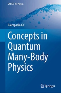 Couverture_Concepts in Quantum Many-Body Physics