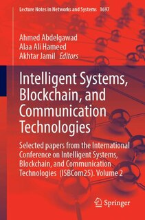 Front cover_Intelligent Systems, Blockchain, and Communication Technologies