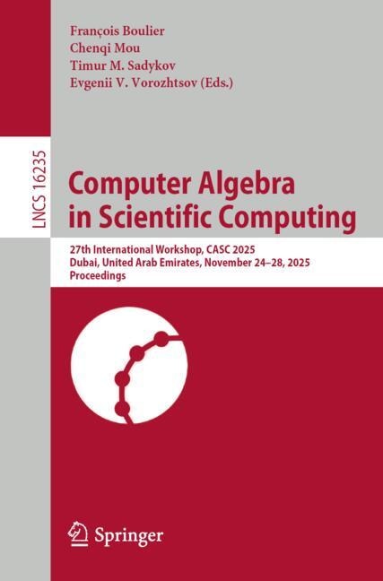 Front cover_Computer Algebra in Scientific Computing