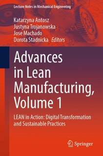 Couverture_Advances in Lean Manufacturing, Volume 1