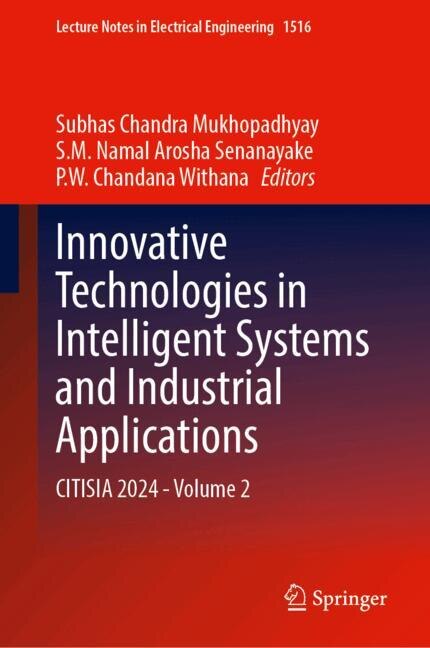 Couverture_Innovative Technologies in Intelligent Systems and Industrial Applications