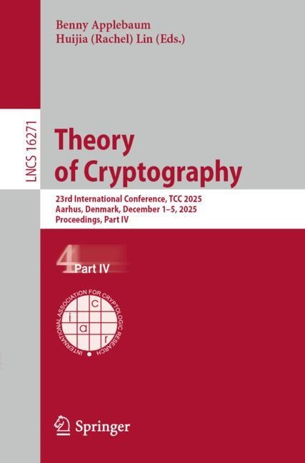 Front cover_Theory of Cryptography