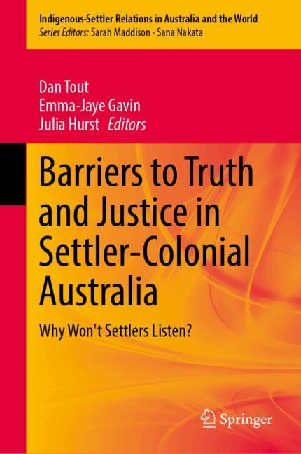Couverture_Barriers to Truth and Justice in Settler-Colonial Australia