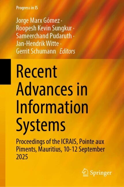 Front cover_Recent Advances in Information Systems