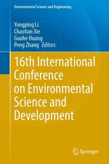 Couverture_16th International Conference on Environmental Science and Development