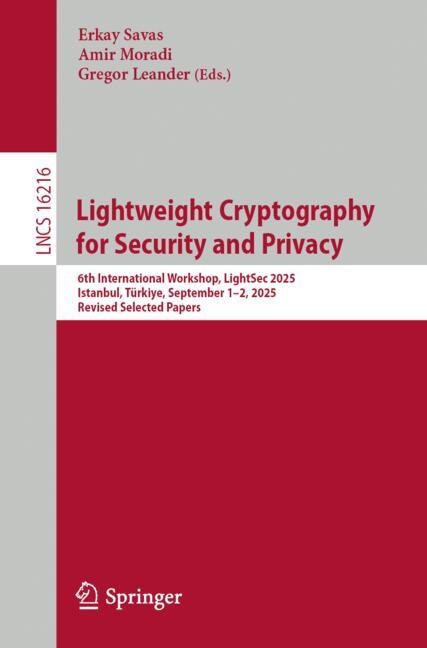 Front cover_Lightweight Cryptography for Security and Privacy
