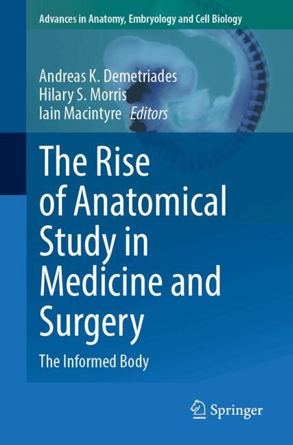 Couverture_The Rise of Anatomical Study in Medicine and Surgery
