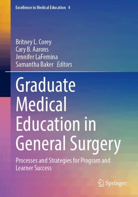 Couverture_Graduate Medical Education in General Surgery