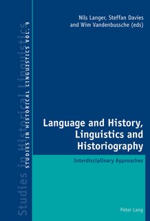 Couverture_Language and History, Linguistics and Historiography
