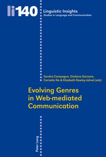 Couverture_Evolving Genres in Web-mediated Communication