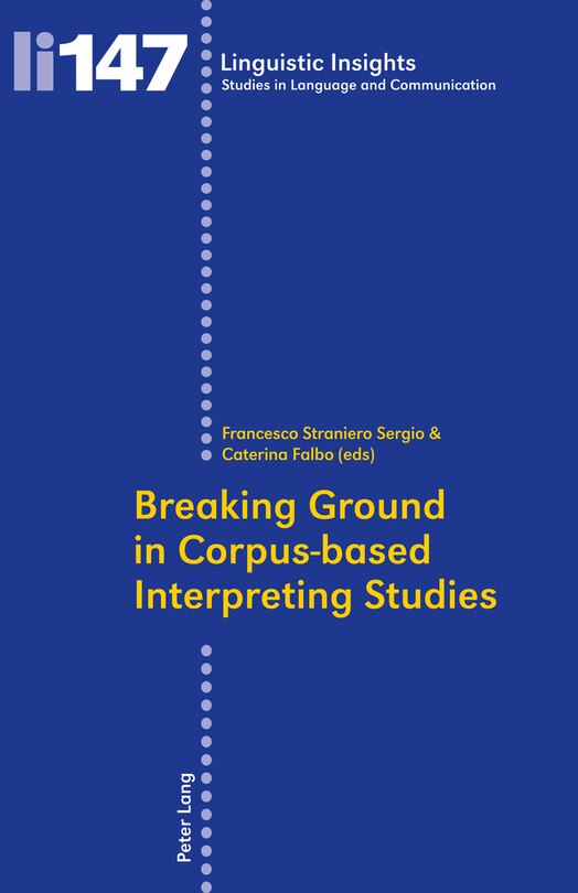 Couverture_Breaking Ground in Corpus-based Interpreting Studies