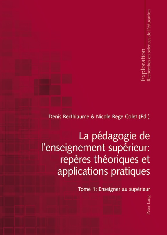Front cover_La p�dagogie de l'enseignement sup�rieur : rep�res th�oriques et applications pratiques
