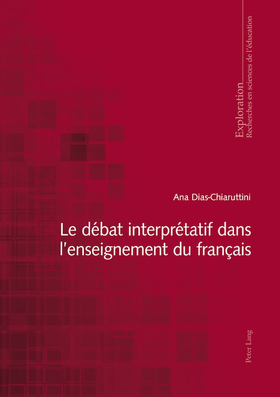 Front cover_Le d�bat interpr�tatif dans l'enseignement du fran�ais