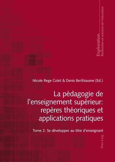 Couverture_La pédagogie de l'enseignement supérieur : repères théoriques et applications pratiques