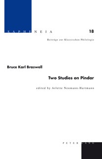 Front cover_Two Studies on Pindar