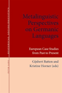 Couverture_Metalinguistic Perspectives on Germanic Languages