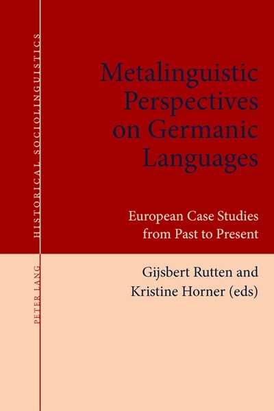Couverture_Metalinguistic Perspectives on Germanic Languages