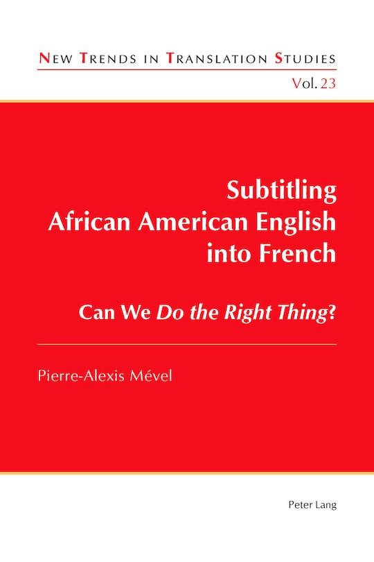 Couverture_Subtitling African American English into French