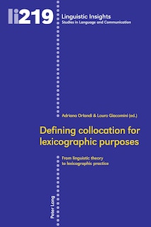 Couverture_Defining collocation for lexicographic purposes