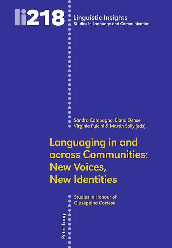 Couverture_Languaging in and across Communities: New Voices, New Identities
