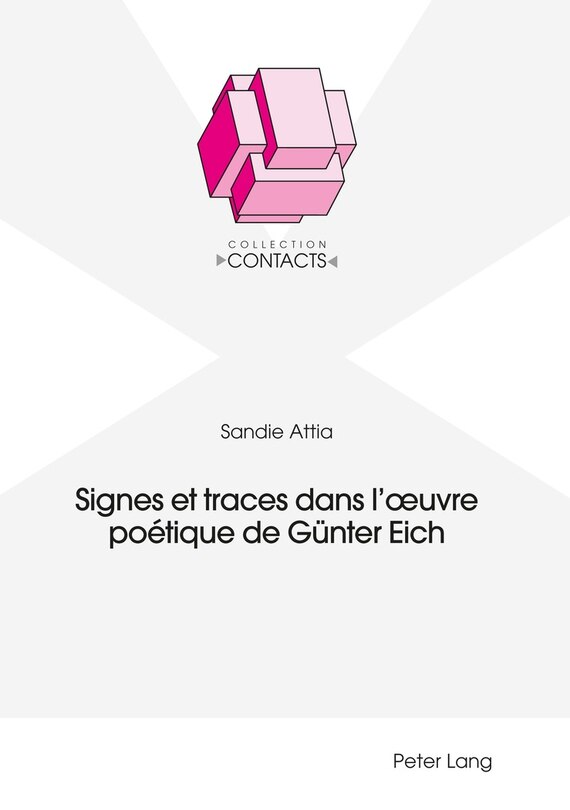 Couverture_Signes et traces dans l'œuvre potique de Guenter Eich