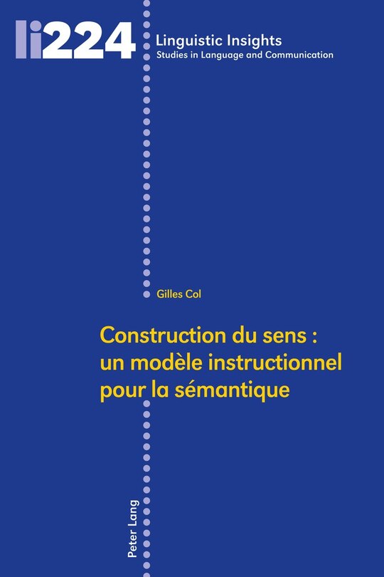 Couverture_Construction du sens : un mod&egrave;le instructionnel pour la s&eacute;mantique