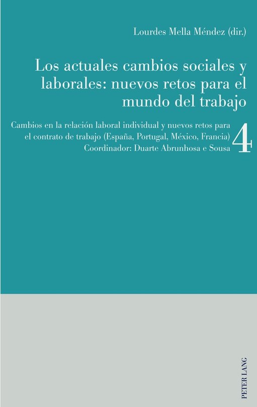 Couverture_Los actuales cambios sociales y laborales: nuevos retos para el mundo del trabajo